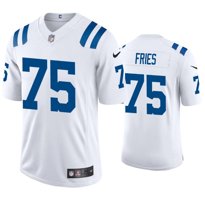 Men Indianapolis Colts 75 Will Fries Nike White Limited NFL Jersey